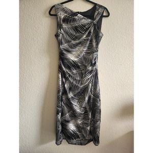 Maggy London Women's Formal Short Sleeve Knot Dress 10